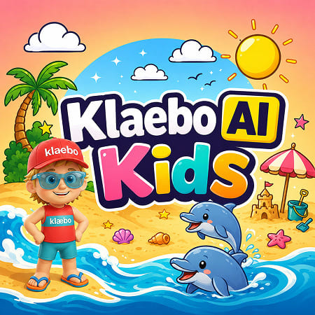 A sunny beach with a pink flamingo and a sandcastle