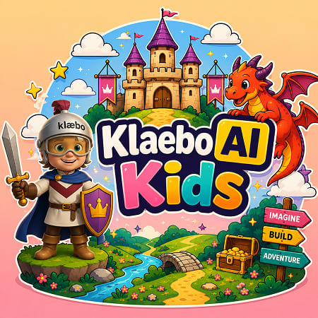 A castle with a brave knight and a dragon